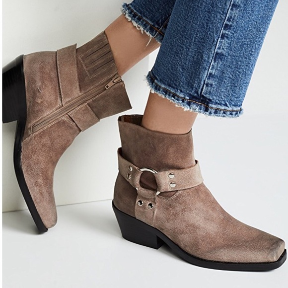 Jeffrey Campbell taupe farrier booties - Picture 1 of 5